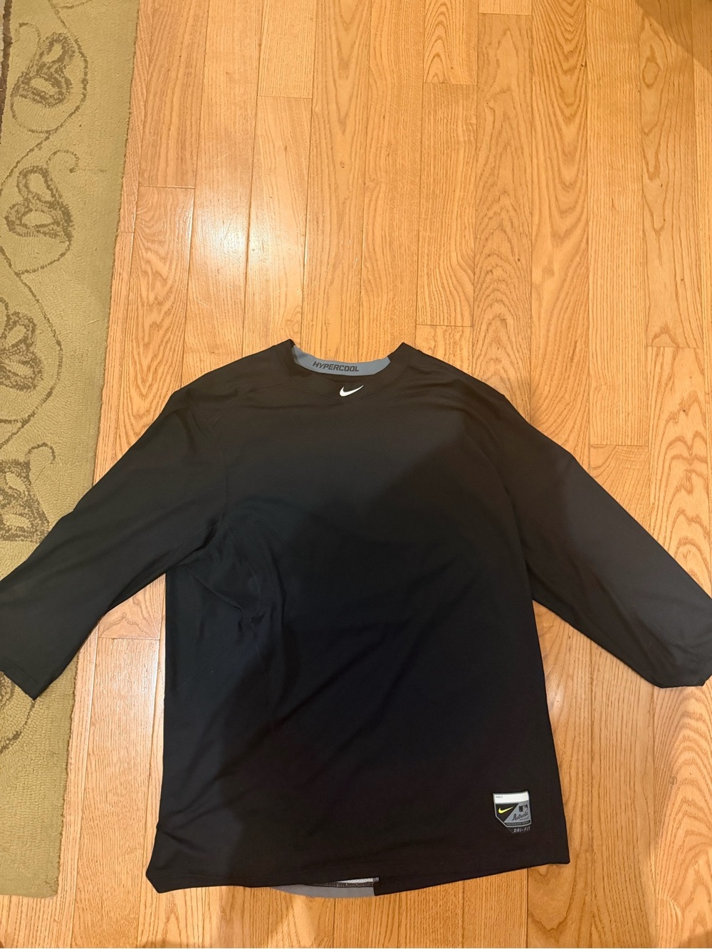 Nike Black Long Sleeve Hypercool Performance Shirt